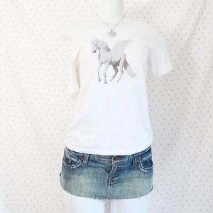 pegasus unicorn graphic baby tee y2k fairycore t shirt saint pink by charlotte